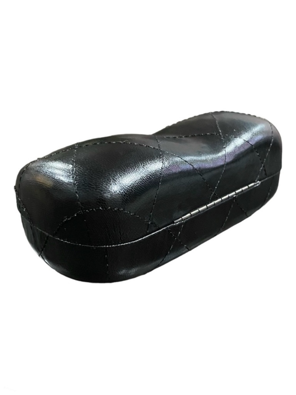 CHANEL Authentic Matelassé Black Leather Glasses Case - Picture 7 of 9